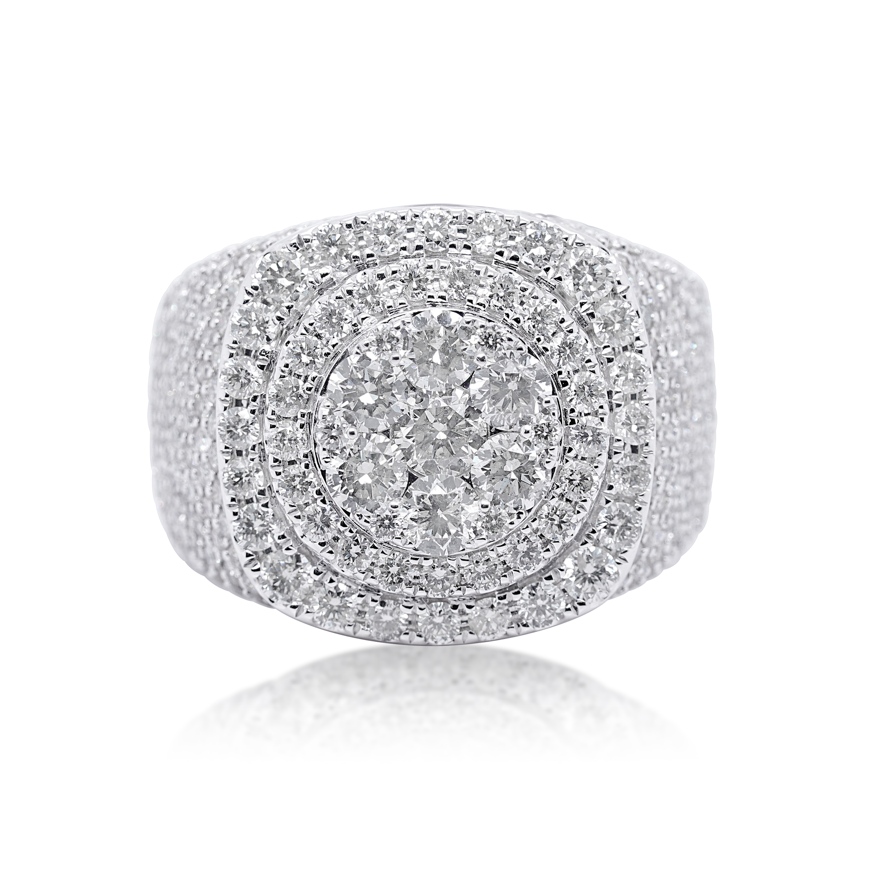 Diamond Ring 4.80 ct. 14K White Gold